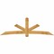 Ekena Millwork Alberta Rough Sawn Timber Gable Bracket, Western Red Cedar, 108"W x 36"H x 4"D x 6"F, 8/12 Pitch GBW108X36X0406ALB00RWR - alternate 1